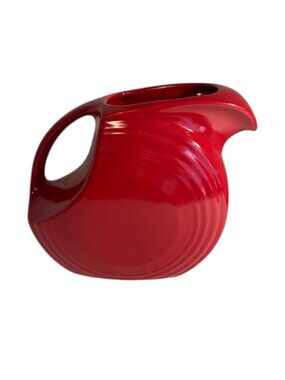 Fiesta Ware Scarlet Large 7.5" Disk Pitcher 67 oz. Homer Laughlin Exc. Condition